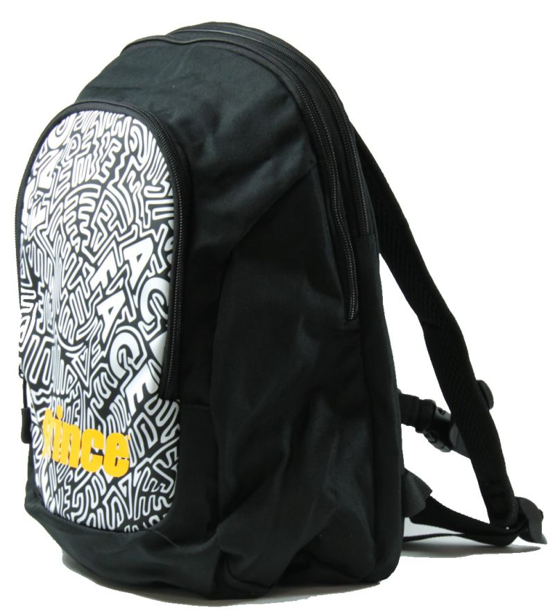 Pri_6P897027 Prince Kids Backpack - black/yellow