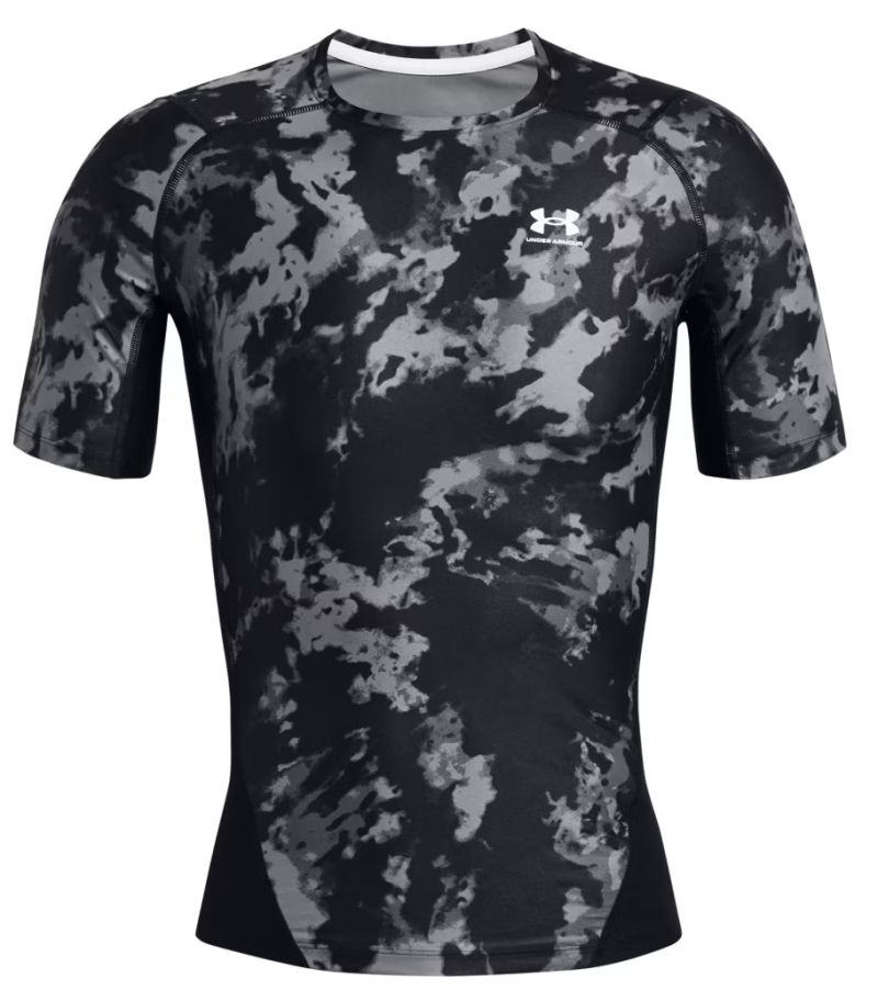 Under Armour HeatGear IsoChill Printed Short Sleeve - black/white