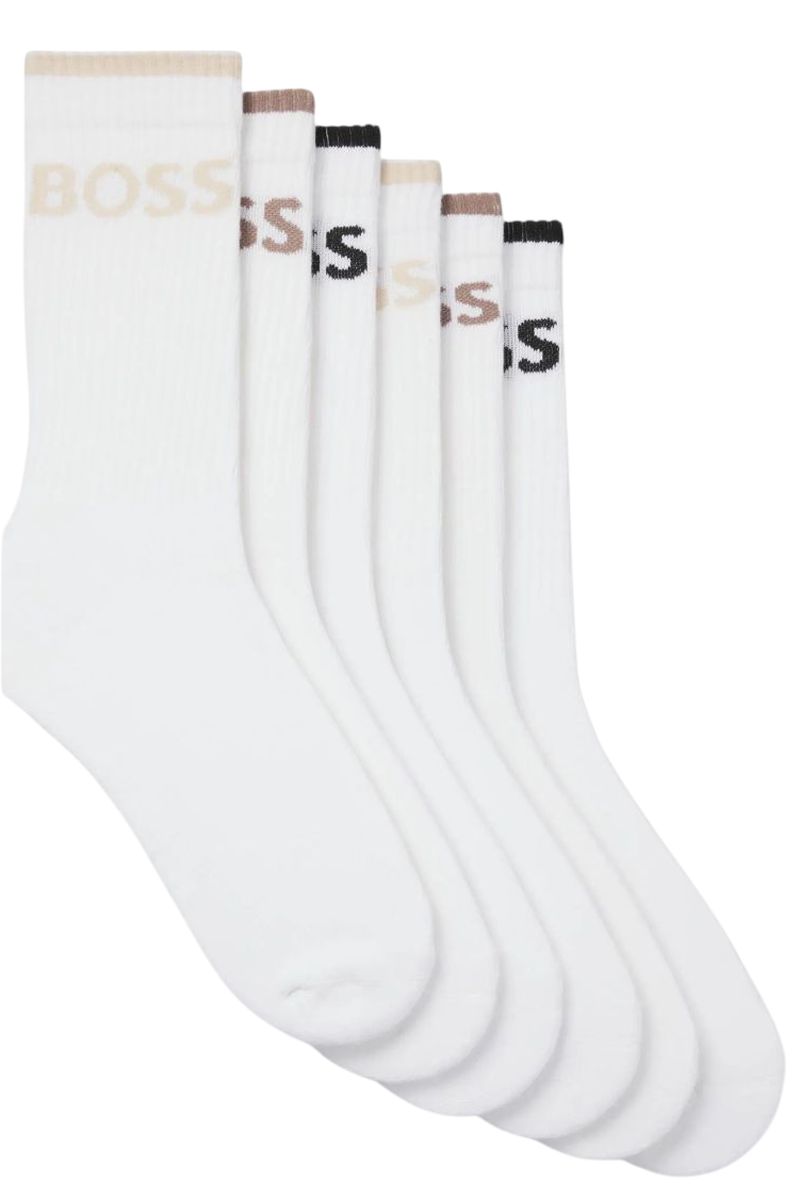 BOSS QS Stripe 6P Socks - open miscellaneous 