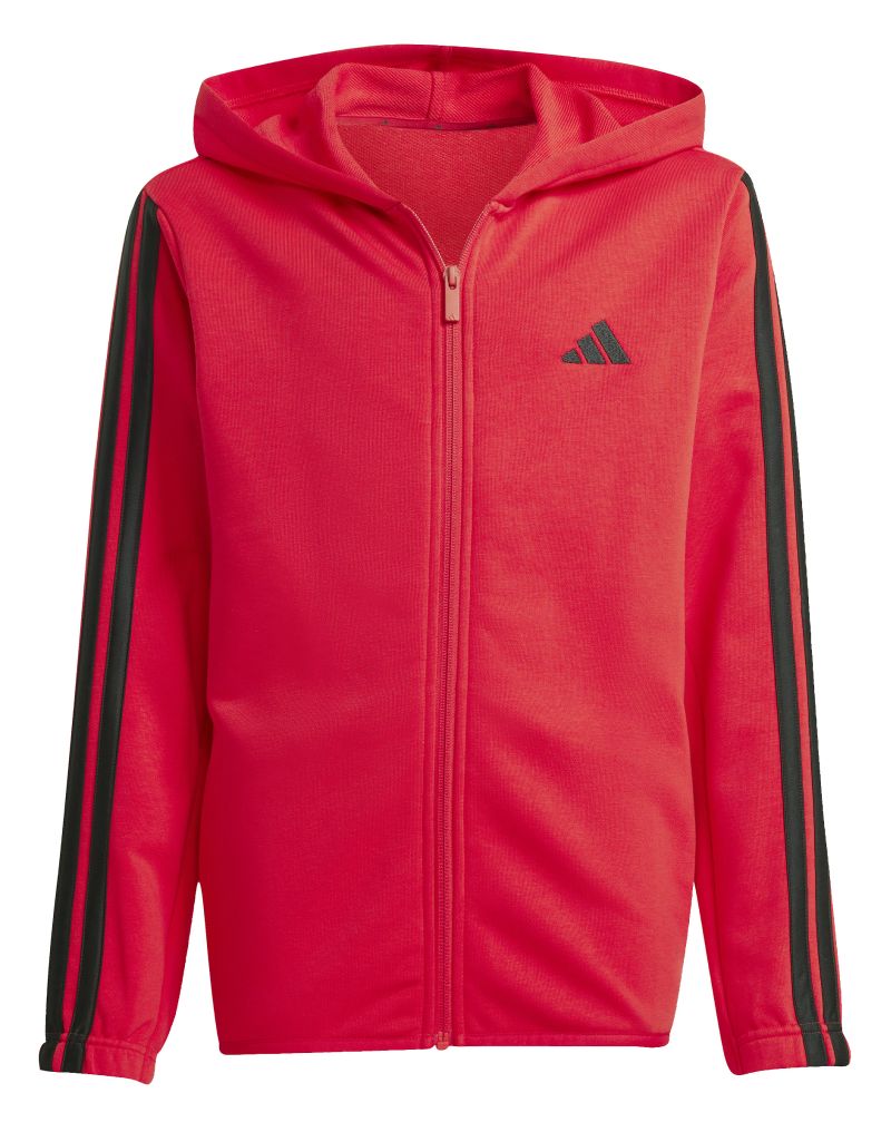 JD6504_2_APPAREL_Photography_Front-Center-View_white Adidas Kids 3-stripes French Terry