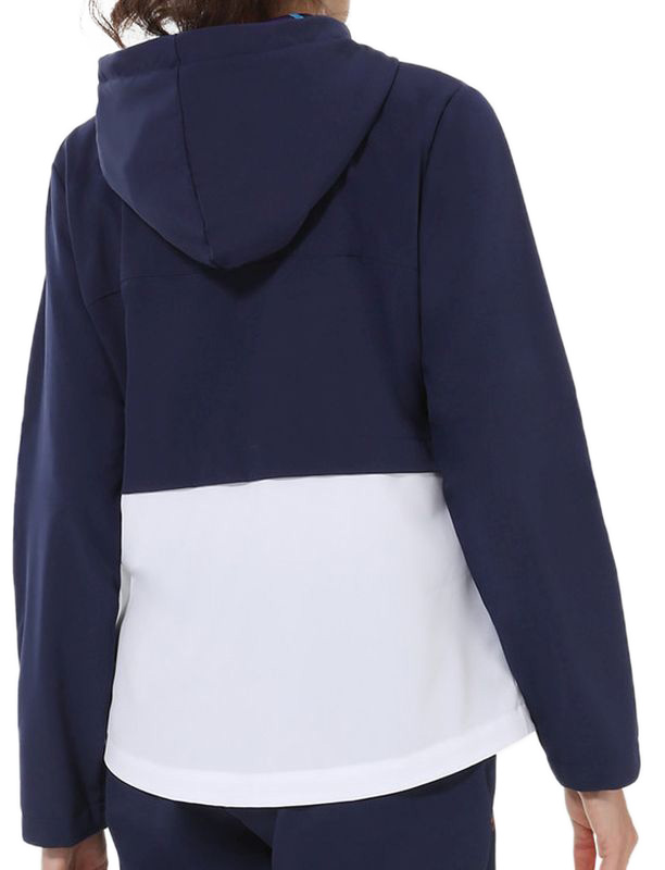 Australian Slam Jacket With Printed Hood - blu cosmo