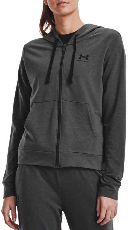 Under Armour Women's UA Rival Terry Full-Zip Hoodie - jet gray/black