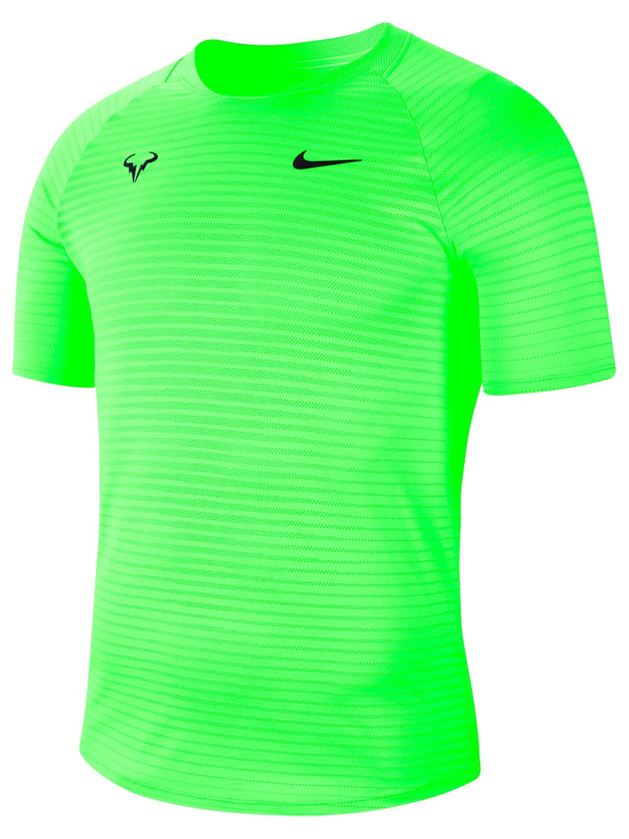 Nike Court M Rafa Challenger Top SS - volt/black Nike Court M Rafa Challenger Top SS - volt/black