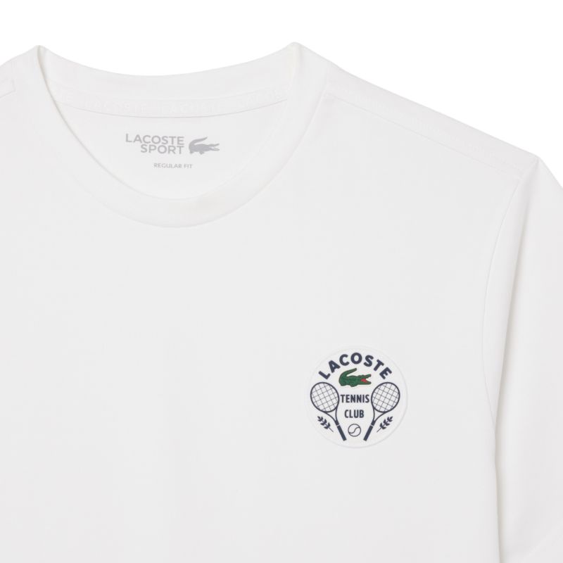 Lacoste Ultra Dry Tennis Heritage Badge - white