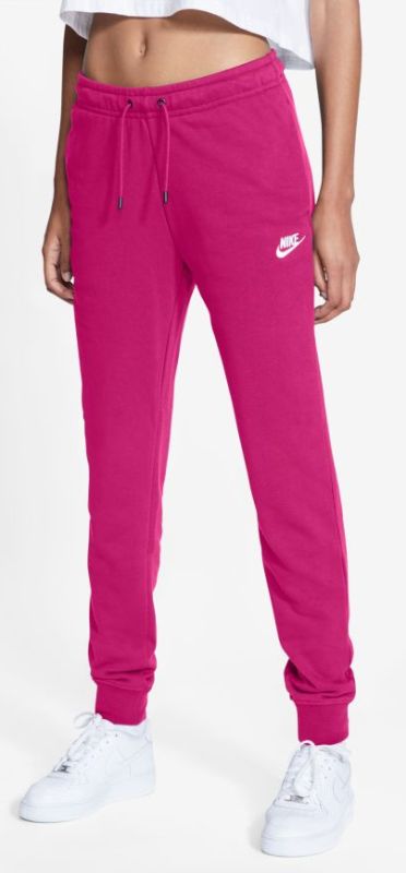 nike-nsw-essential-pant-regular-fleece-w-fireberry-white-3 Nike NSW Essential Pant Regular Fleece W - fireberry/white