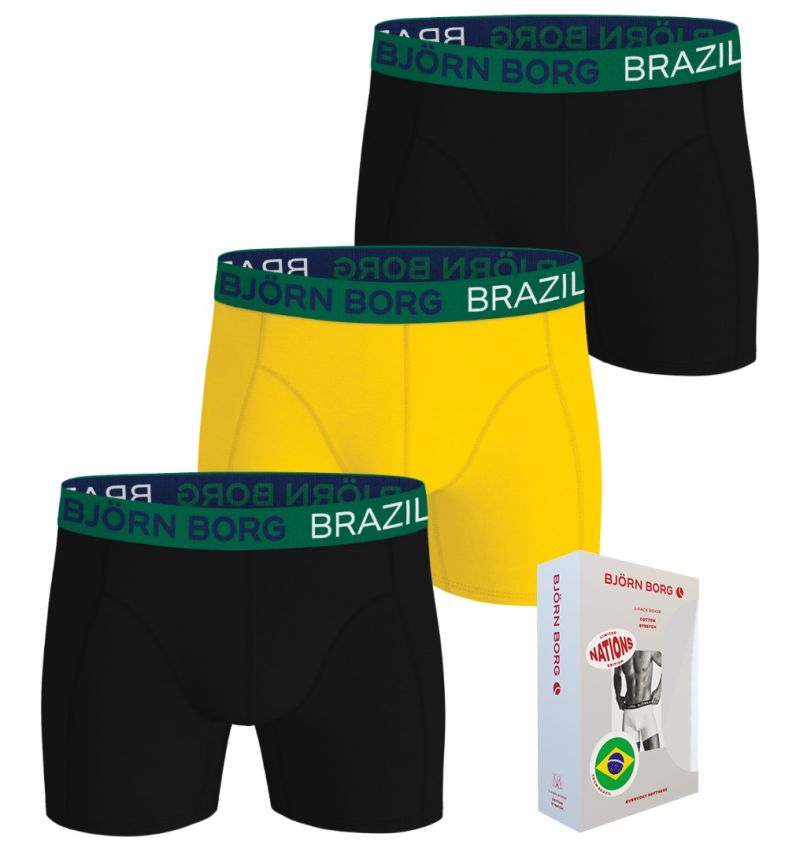Björn Borg Cotton Stretch Brazil 3P - multicolor Björn Borg Cotton Stretch Brazil 3P - multicolor