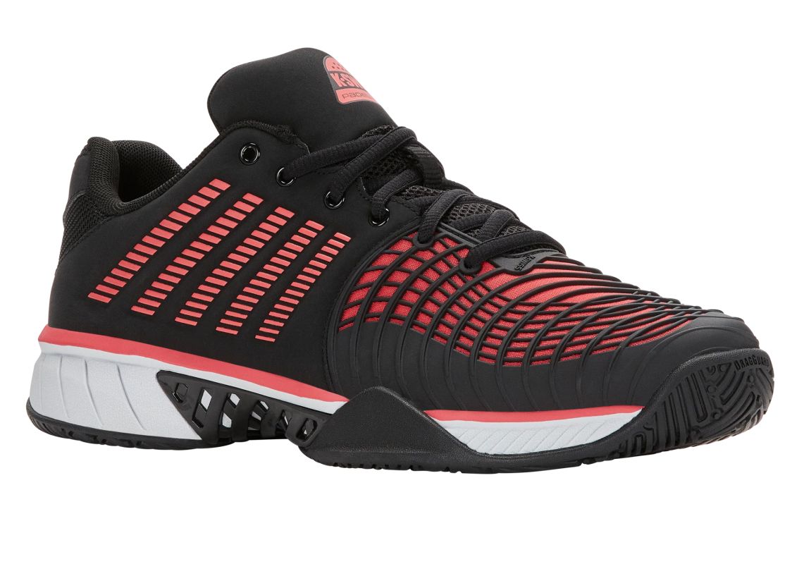 K-Swiss Express Light 3 Padel - black/micro chip/neon lava K-Swiss Express Light 3 Padel - black/micro chip/neon lava