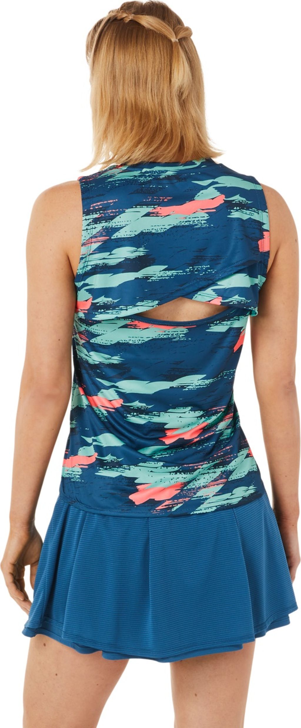 Asics Women Match Graphic Tank - light indigo