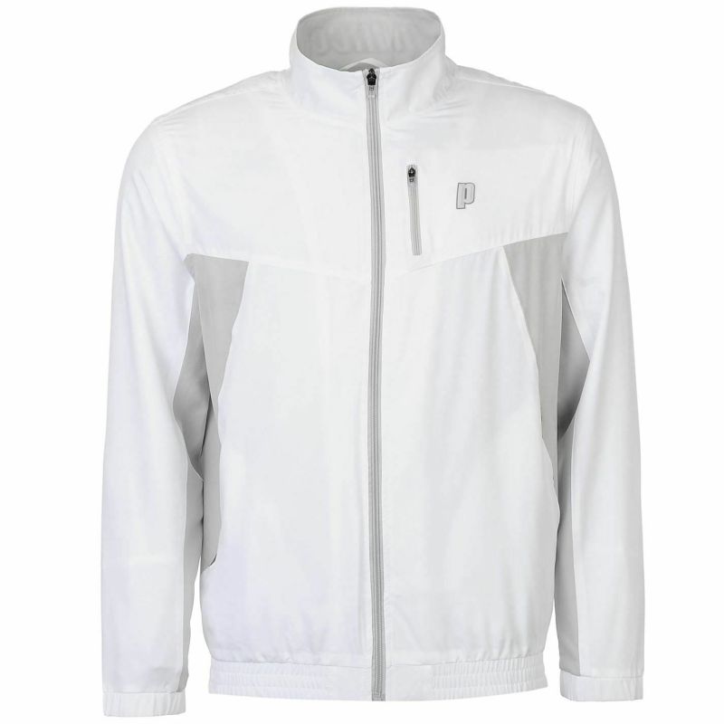 Prince Full Zip Warm-Up Jacket - white