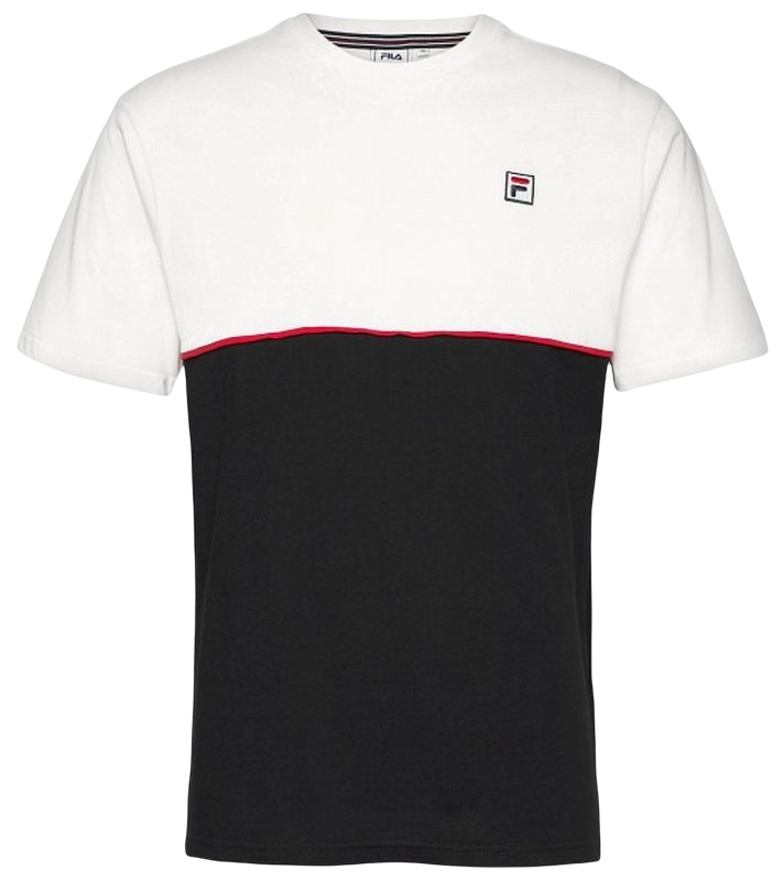 Fila Haverd Tee Men - blanc de blanc/black Fila Haverd Tee Men - blanc de blanc/black