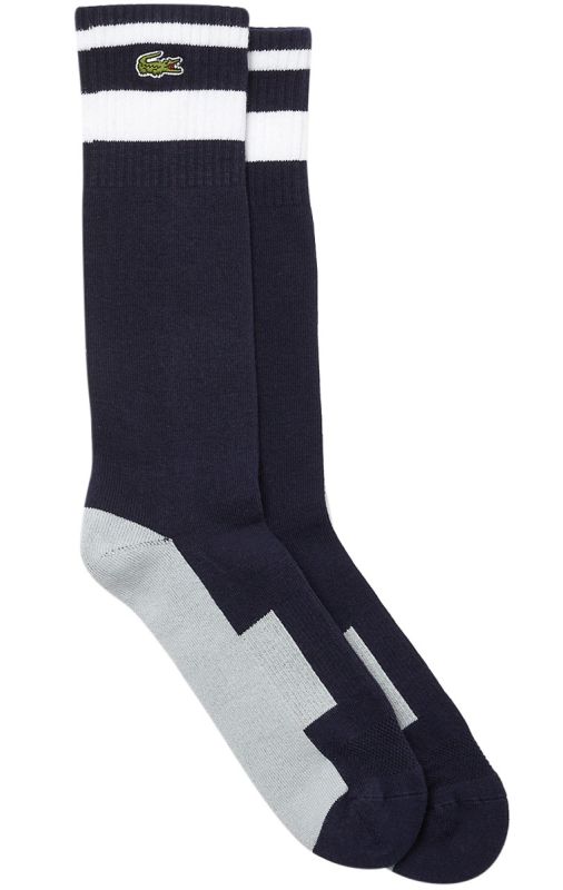 lacoste-men-s-performance-sock-1p-navy-blue-white-grey-1 Lacoste Men's Performance Sock 1P - navy blue/white/grey