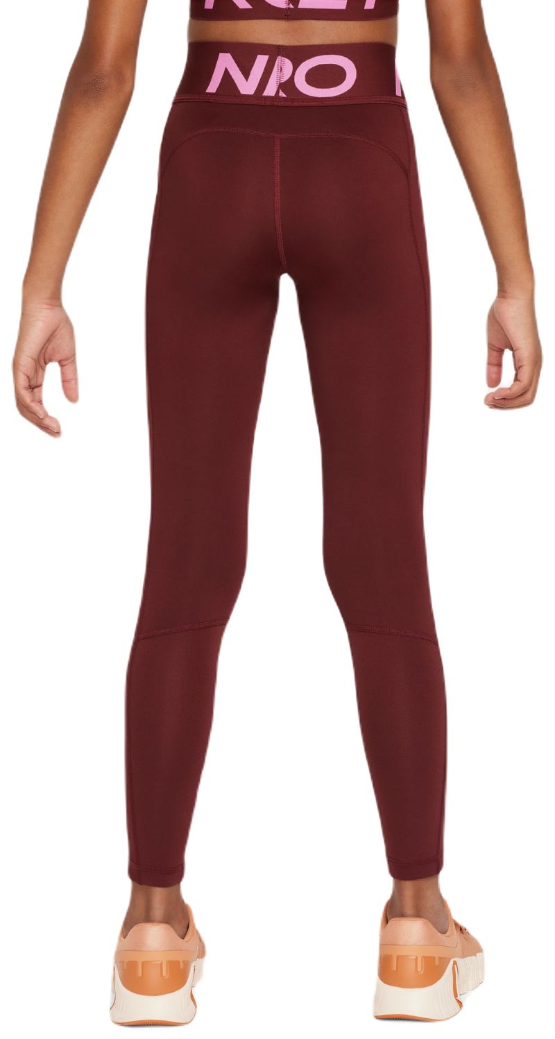 Mädchen Hose Nike Girls Dri-Fit Pro Leggings dark team red