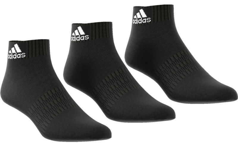 Adidas Cushion Ankle 3PP - Black/Black/Black