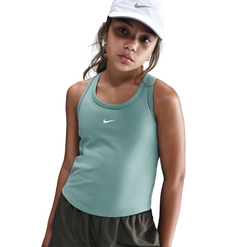 Nike Kids Dri-Fit One Fitted Tank - cannon/white