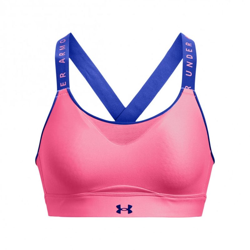 Under Armour Women's UA Infinity High Sports Bra - pink punk/versa blue