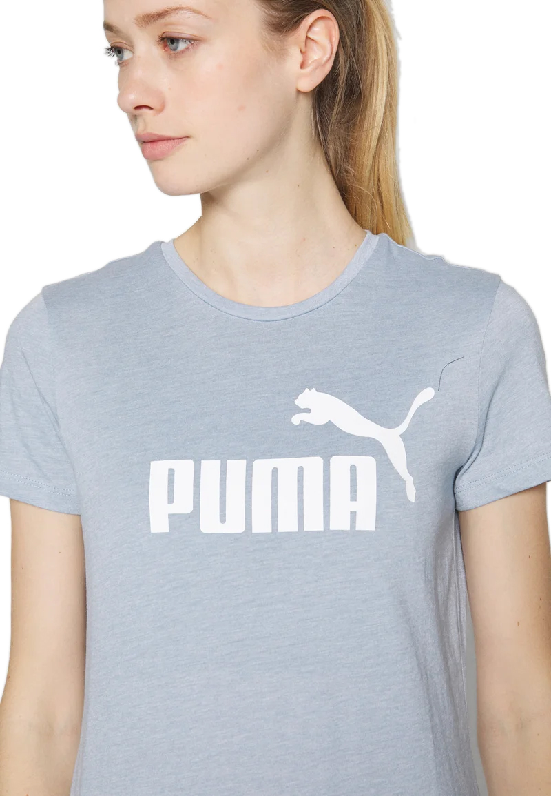 Puma ESS Logo Heather Tee - blue wash