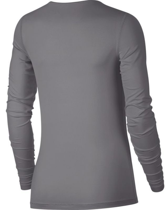 Nike Pro All Over LS Mesh Top - grey/black