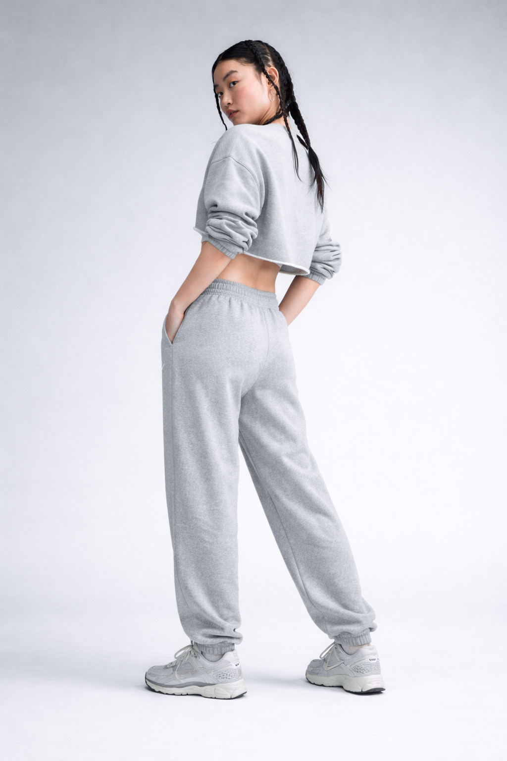 Nike Sportswear Phoenix Fleece - dark grey heather/sail Nike Sportswear Phoenix Fleece - dark grey heather/sail