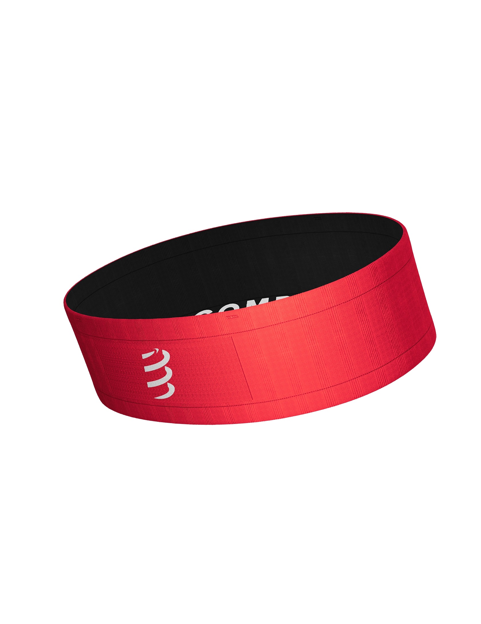 Compressport Free Belt Fluo - white/black