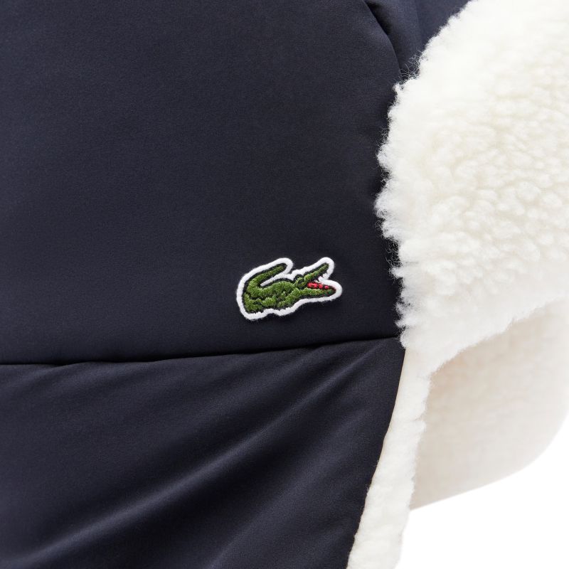 Lacoste Fleece Lined Water-Repellent - navy blue/white