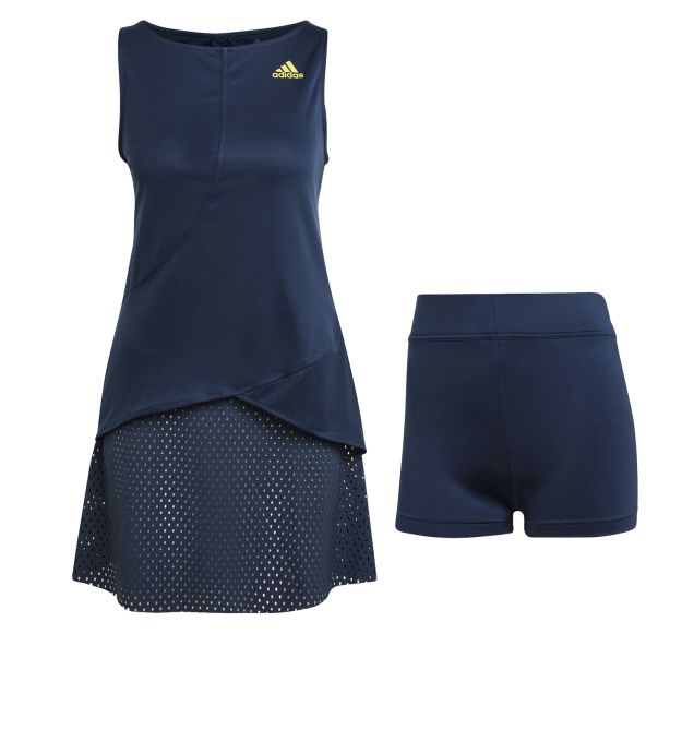Adidas Heat Ready Primeblue Dress W - crew navy/acid yellow Adidas Heat Ready Primeblue Dress W - crew navy/acid yellow
