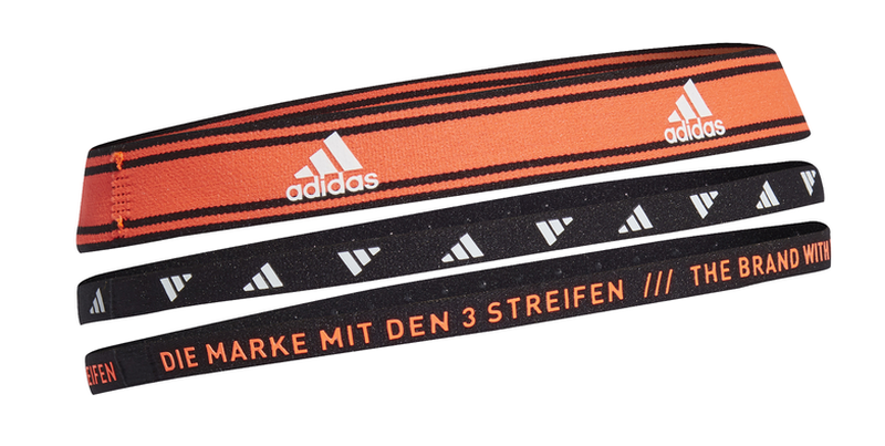 Adidas Training Headbands 3PP - solar red/white/black Adidas Training Headbands 3PP - solar red/white/black
