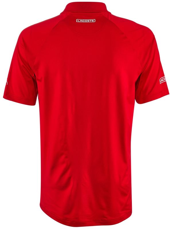 Lacoste Men's SPORT Roland Garros x Novak Djokovic Polo Shirt - red/white