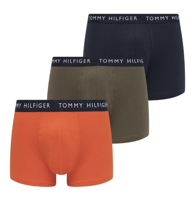 UM0UM02203-0UG Bokserki Tommy Hilfiger Trunk 3P - des skyy/acid orng/army gree