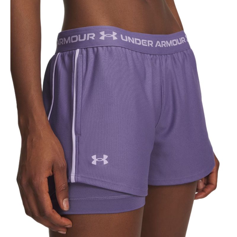 Under Armour Tech Play Up 2-in-1 Short - purple luxe/purple crest