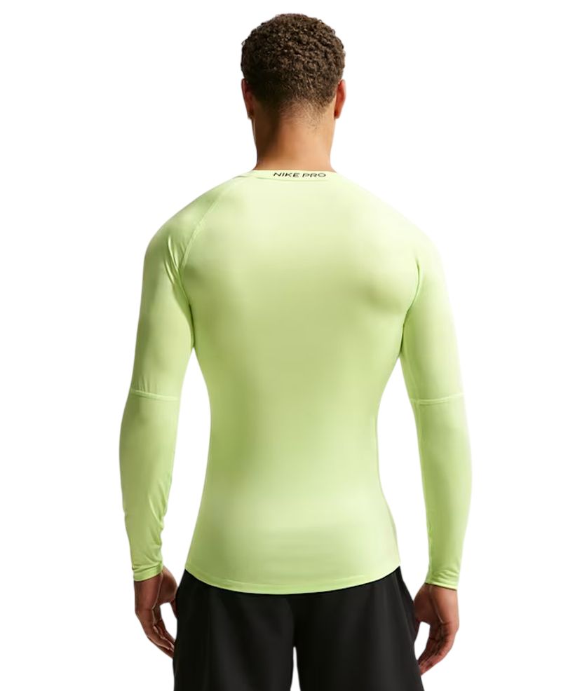 Nike Pro Dri-FIT Tight Long-Sleeve Fitness - light liquid lime/black