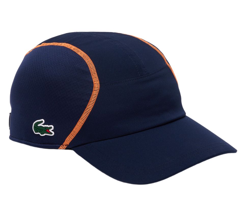 Lacoste Tennis Mesh Panel Cap - navy blue/orange
