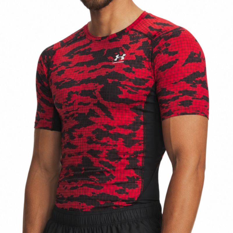 Under Armour HeatGear Printed - black/red/white