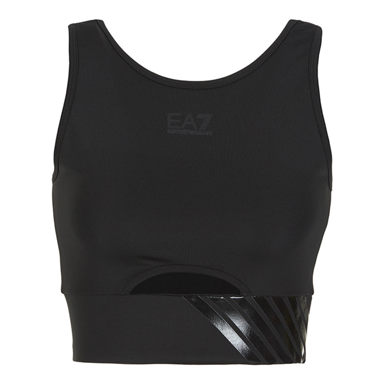 EA7 Woman Jersey Sport Bra - black EA7 Woman Jersey Sport Bra - black