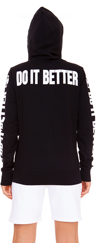Hydrogen Do It Better FZ Hoodie - black