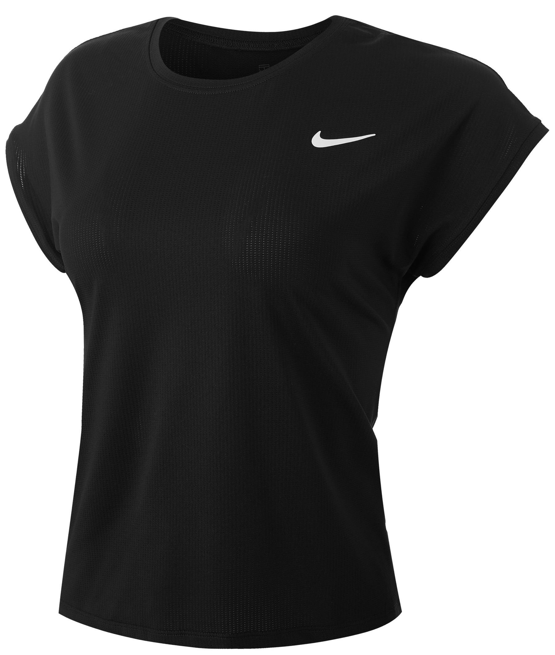 Nike Court Dri-Fit Victory Top SS W - black/white