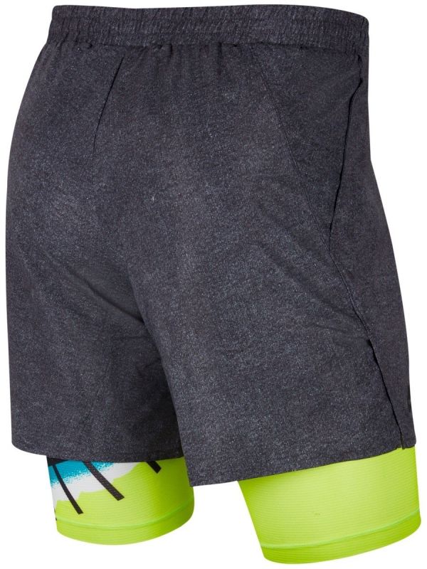 Nike Court Flex Ace Short 9in New York black/hot lime/neo teal/black