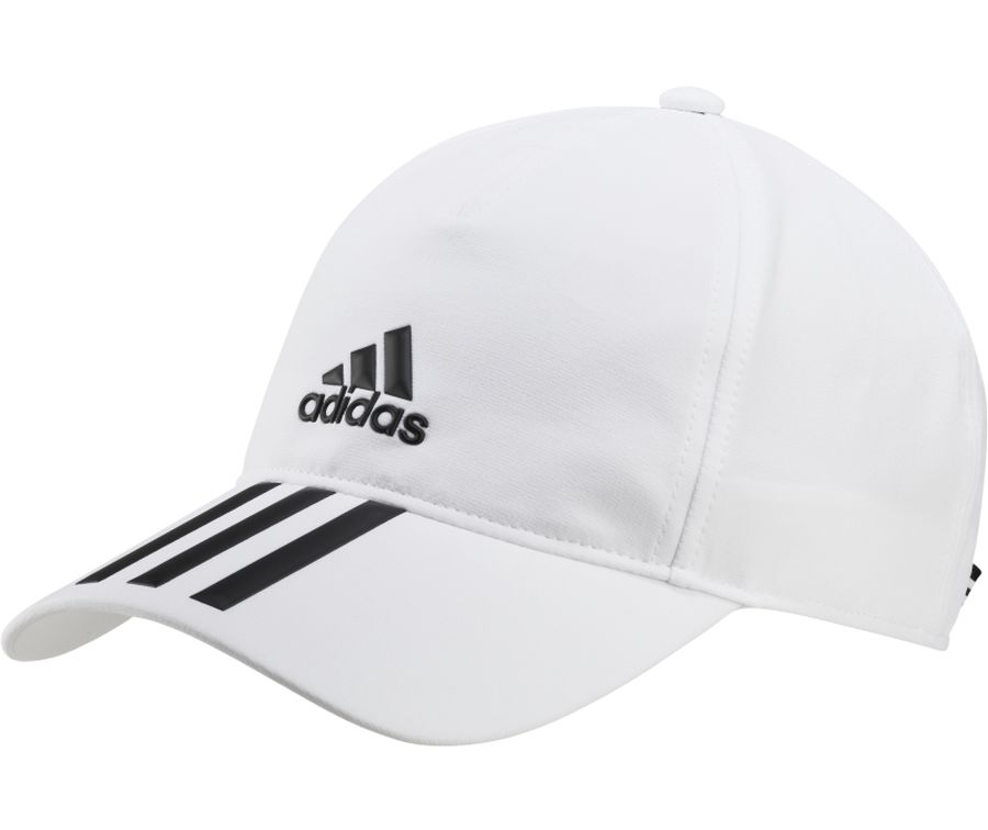Adidas Aeroready 3-Stripes Baseball Hat - white/black/black