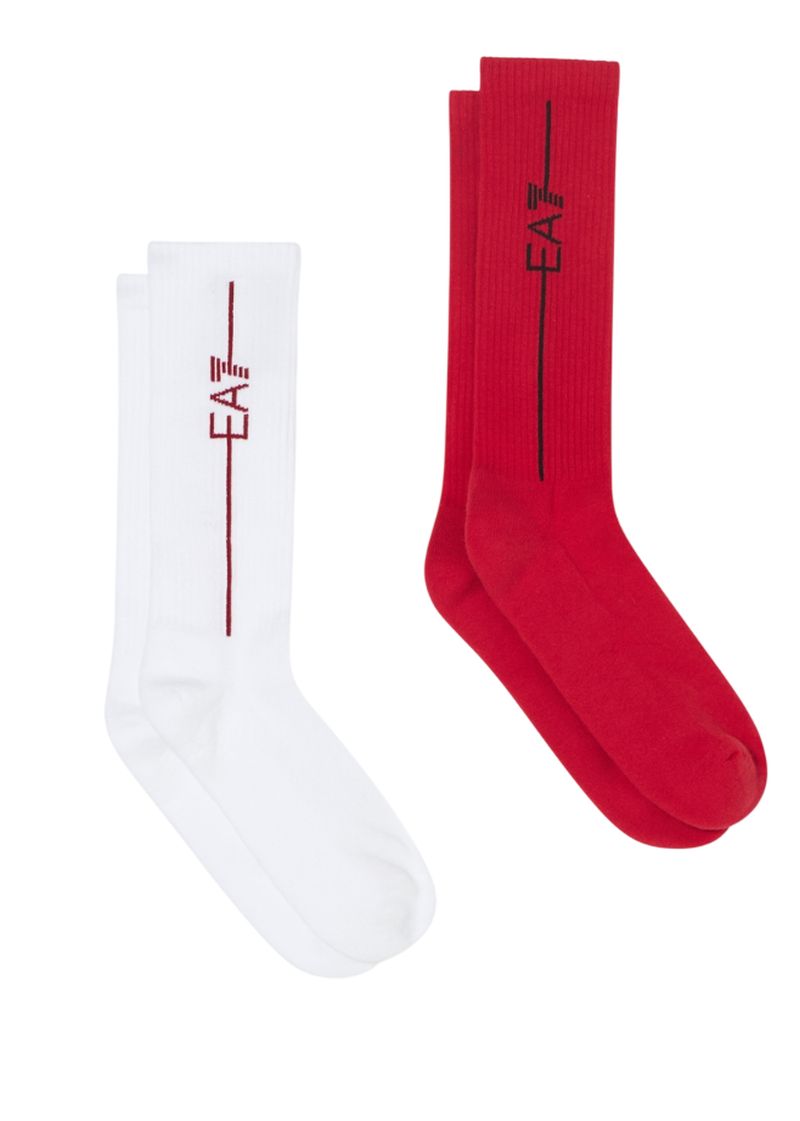 EA7 Terrycloth Training 2P - white/haute red EA7 Terrycloth Training 2P - white/haute red