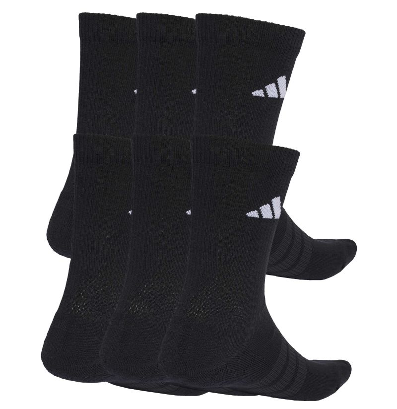 Adidas Cushioned Crew 6P - black/black