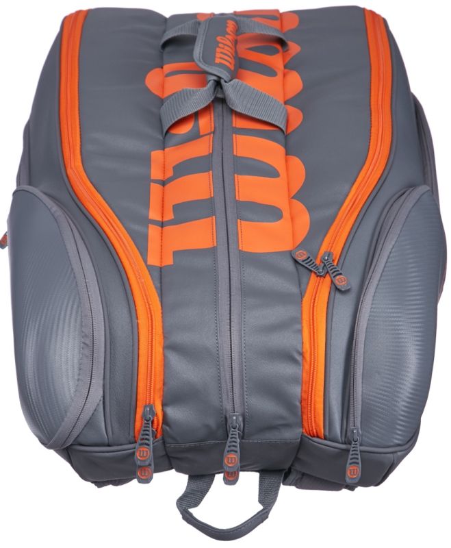 wilson-vancouver-burn-reverse-15-pk-bag-grey-orange-5 Wilson Vancouver Burn Reverse 15 Pk Bag - grey/orange