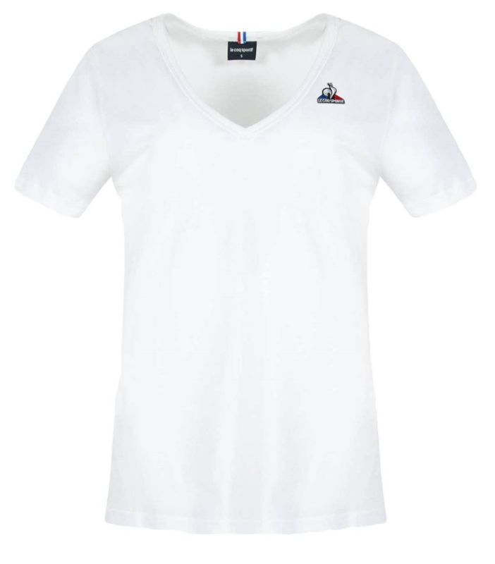 Le Coq Sportif ESS Tee SS Col V No.1 W - new optical white Le Coq Sportif ESS Tee SS Col V No.1 W - new optical white