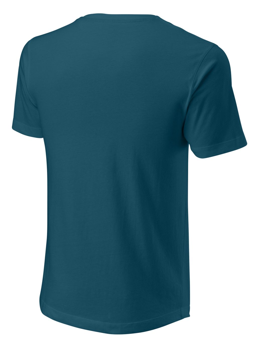 Wilson Script Eco Cotton Tee Slimfit M - blue coral