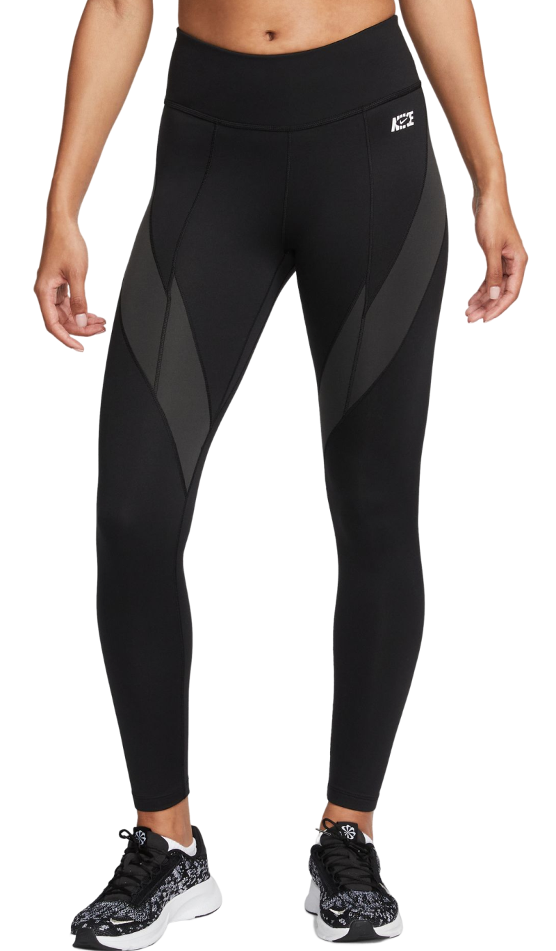 Nike Therma Fit One Icon Clash Mid-Rise Training Tight - black/dark smoke grey/whit Nike Therma Fit One Icon Clash Mid-Rise Training Tight - black/dark smoke grey/whit