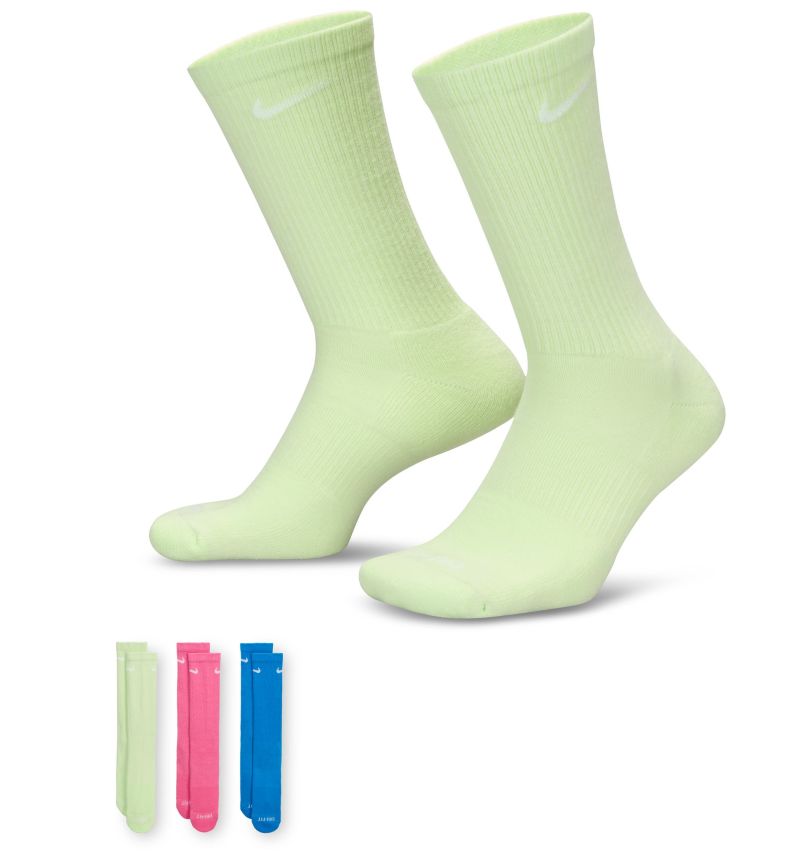 Nike Everyday Plus Cushioned Training Crew 3P - multicolor