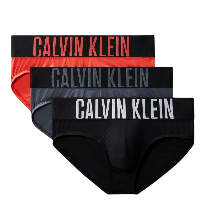 Calvin Klein Hip Briefs Intense Power 3P - black/grey/brown