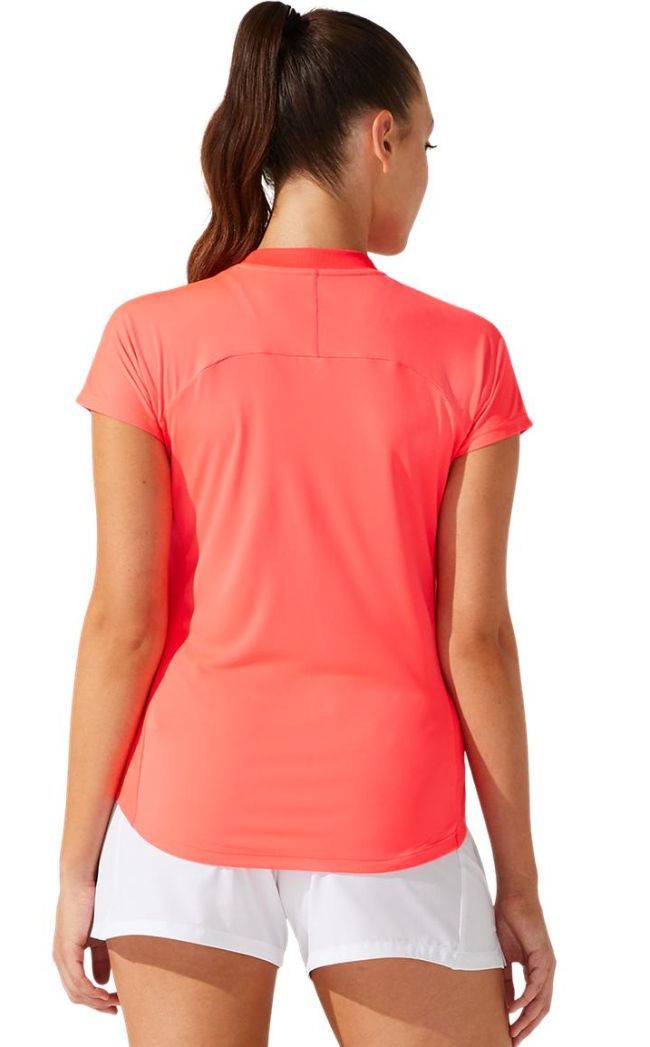Asics Court W Piping Short Sleeve - diva pink