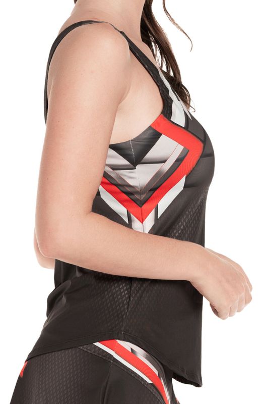 Lucky in Love Tech It Out Tank w/Bra - charcoal