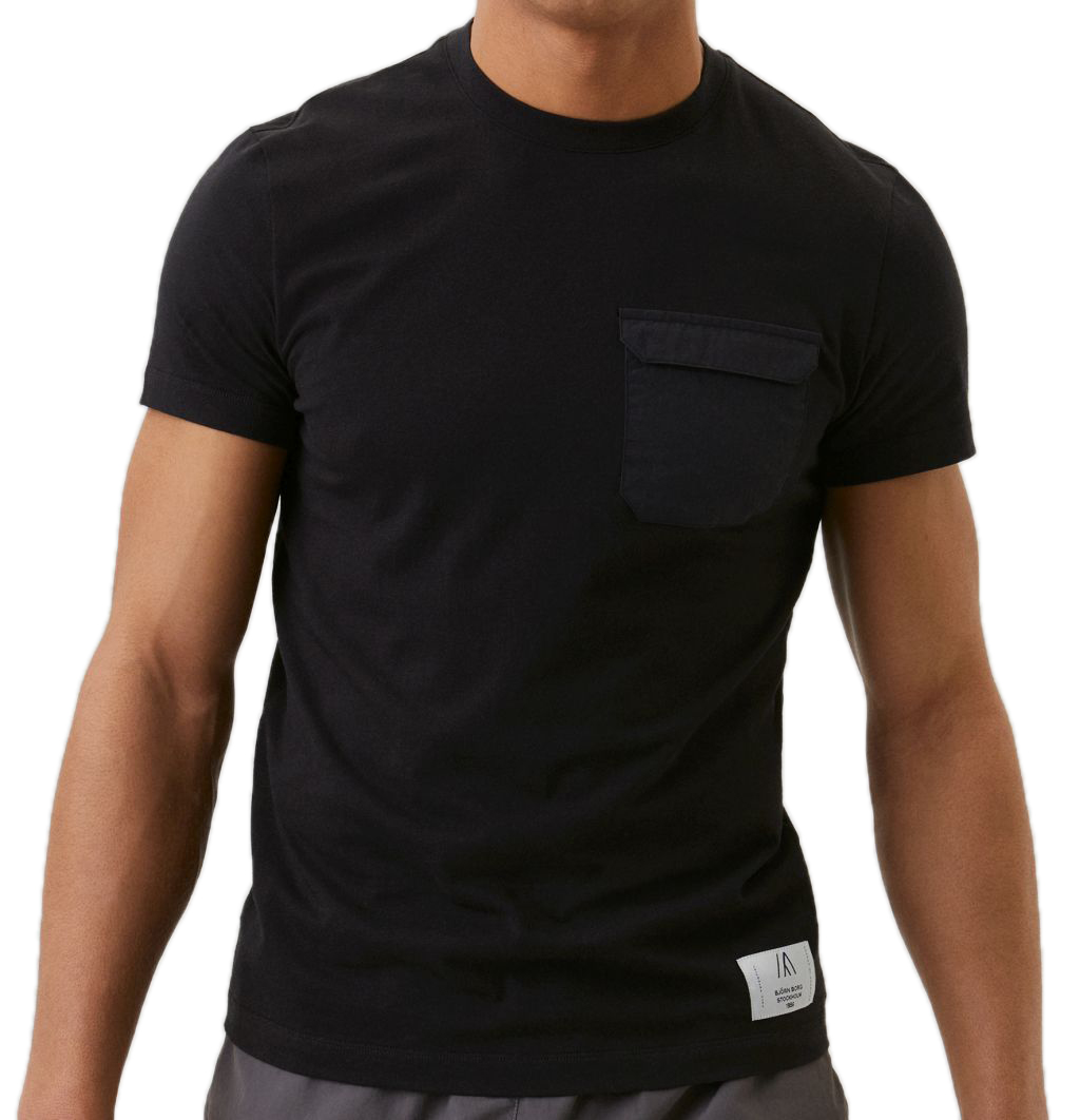 Björn Borg Stockholm T-Shirt Pocket M - black beauty