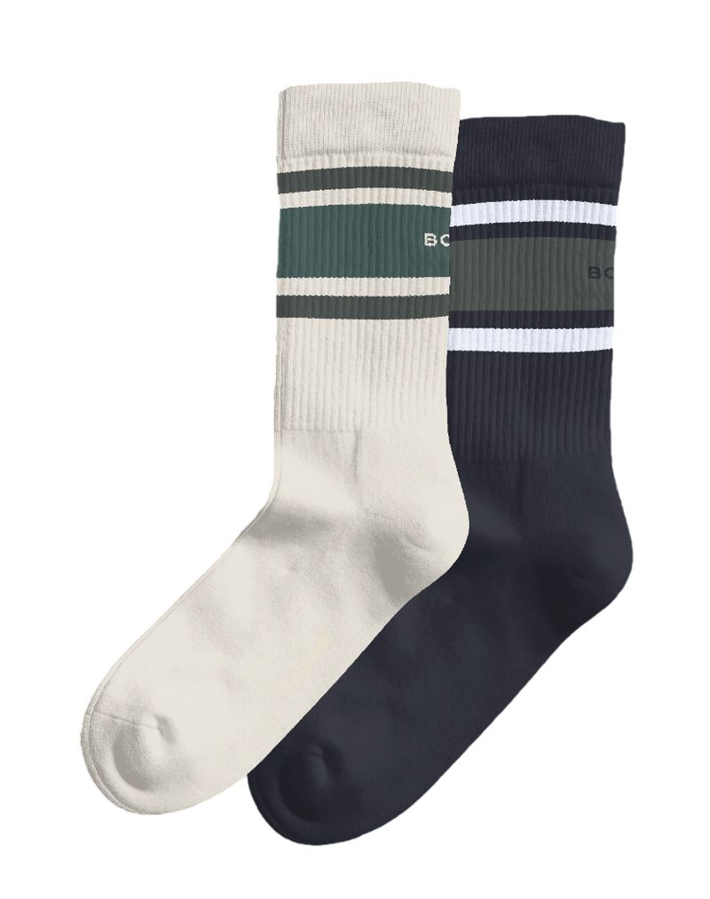 Björn Borg Core Crew 2P - white/navy blue Björn Borg Core Crew 2P - white/navy blue