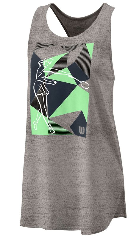 Wilson W Prism Play Tech Tank - heather grey